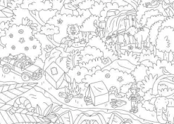 Poster XL Jungla para colorear 100x70 · OMY