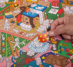 Poster XL Santa Claus mas pegatinas 100x30 · OMY