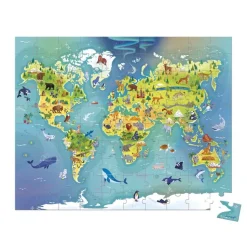Puzzle del mundo 100 piezas · Janod