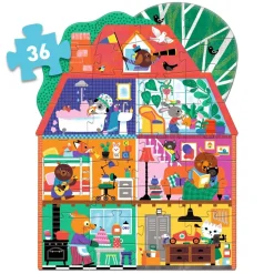 Puzzle Gigante La casa de los amiguitos · Djeco