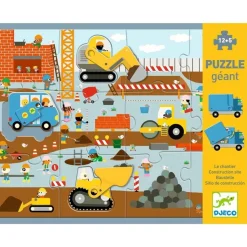 Puzzle Gigante Sitio de Construcción · Djeco