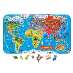 Puzzle Magnético Atlas Mundial · Janod