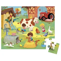 Puzzle Un Día en la Granja 24 piezas · Janod