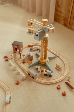 Set Construcción con grúa FSC · Little Dutch