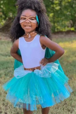 Super Duper Tutú, capa y máscara Turquesa · Great Pretenders 4-6 años