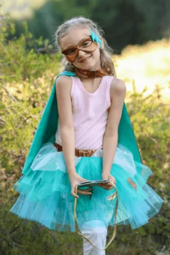 Super Duper Tutú, capa y máscara Turquesa · Great Pretenders 4-6 años