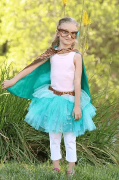 Super Duper Tutú, capa y máscara Turquesa · Great Pretenders 4-6 años