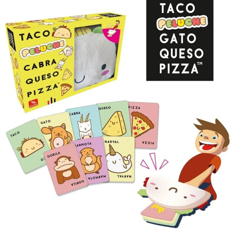 Taco, Peluche, Cabra, Queso, Pizza · Ludilo