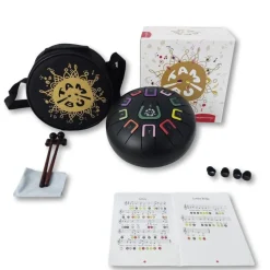 Tambú 8" 11 notas - Negro Mate