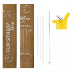 Tapón kids con pajita Yellow para Botella Acero Cool Bottles