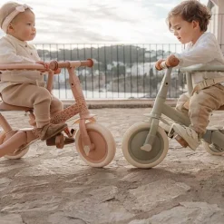 Triciclo con barra Rosa Flores · Little Dutch