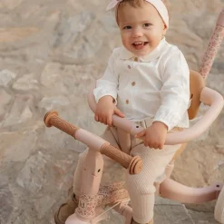 Triciclo con barra Rosa Flores · Little Dutch
