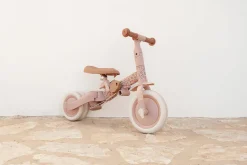 Triciclo con barra Rosa Flores · Little Dutch