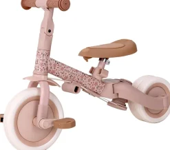 Triciclo con barra Rosa Flores · Little Dutch