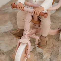 Triciclo con barra Rosa Flores · Little Dutch