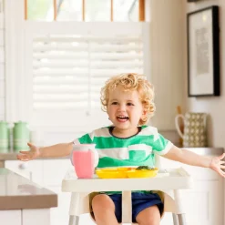 Vaso Antiderrame con Asa y Tapa - Miracle 360º Rosa Pastel · Munchkin