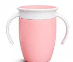 Vaso Antiderrame con Asa Miracle 360º Rosa pastel · Munchkin