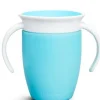 Vaso Antiderrame con Asa Miracle 360º Azul pastel · Munchkin