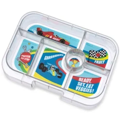 Yumbox Original 6 compartimentos Road Red Race Cars