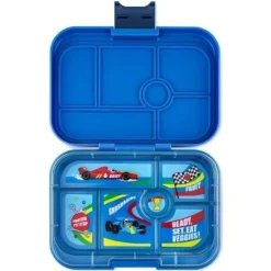 Yumbox Original 6 compartimentos Surf Blue Racers Cars