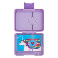 Yumbox Snack 3 compartimentos Lavanda Purple Unicornio
